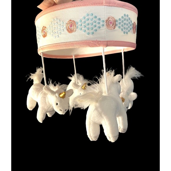Levtex Baby Anastasia Unicorn Mobile  Pink White - Picture 3 of 5